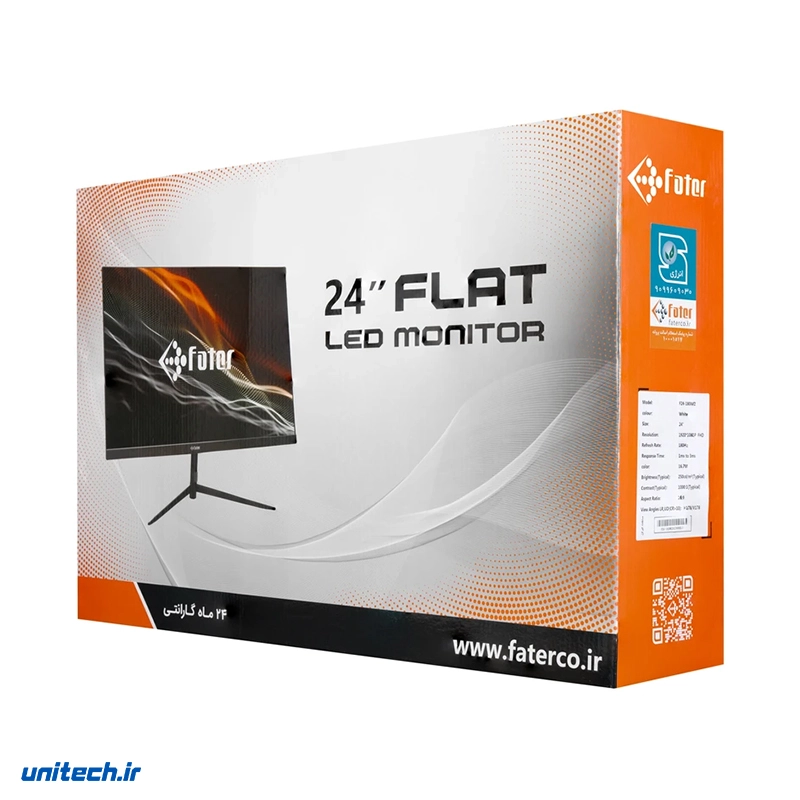 مانیتور گیمینگ 24 اینچ فاطر مدل F24180 B2W2 (1)